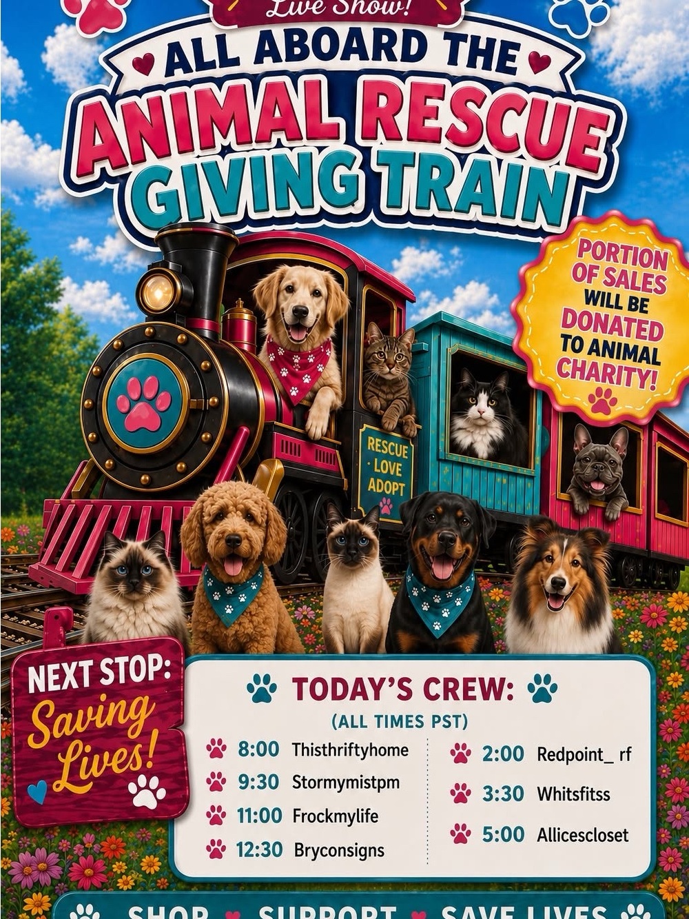 You’re gonna look PAW-fect! Thank you for saving the babies🐶🐱